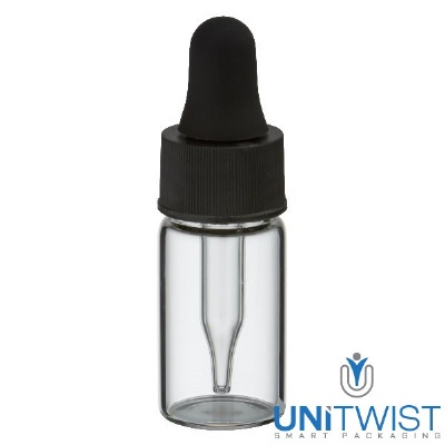 Bild 3ml Mini Pipettenflasche klar s/s UT13/3 UNiTWIST