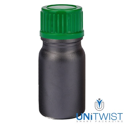 Bild 5ml Flasche 11mm SV grün STD BlackLine UT18/5