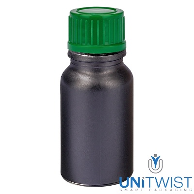 Bild 10ml Flasche 11mm SV grün STD BlackLine UT18/10